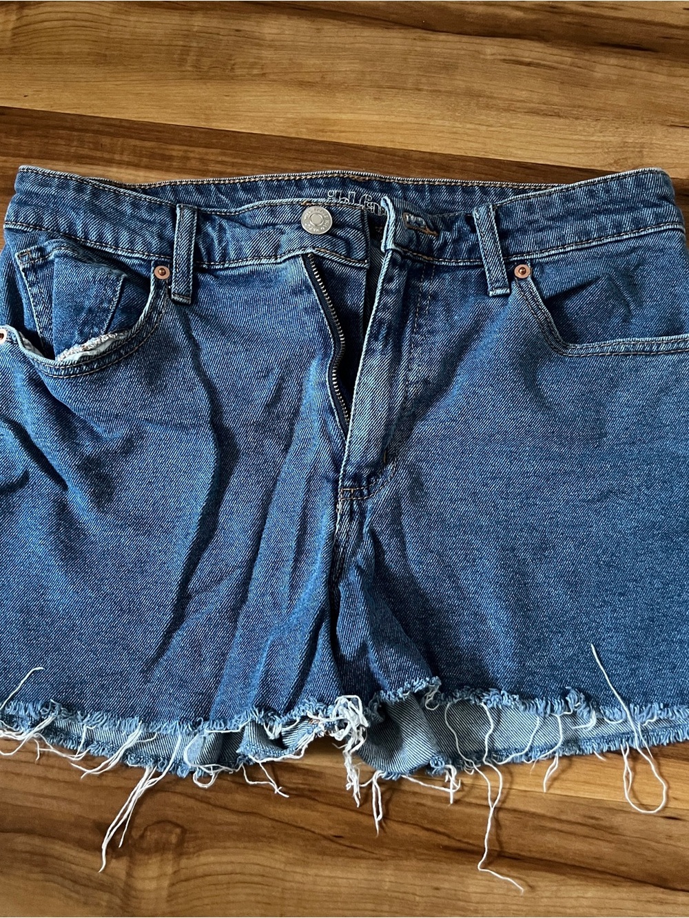 wild fable Blue Distressed Denim Cutoff Shorts